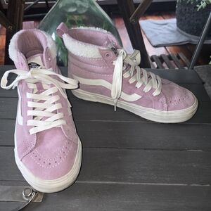 Vans Women's Pink High-Top Sneakers